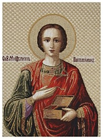 Гобелен икона "Св. Пантелеймон"