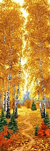 Гобелен "Осенний лес" 35х110